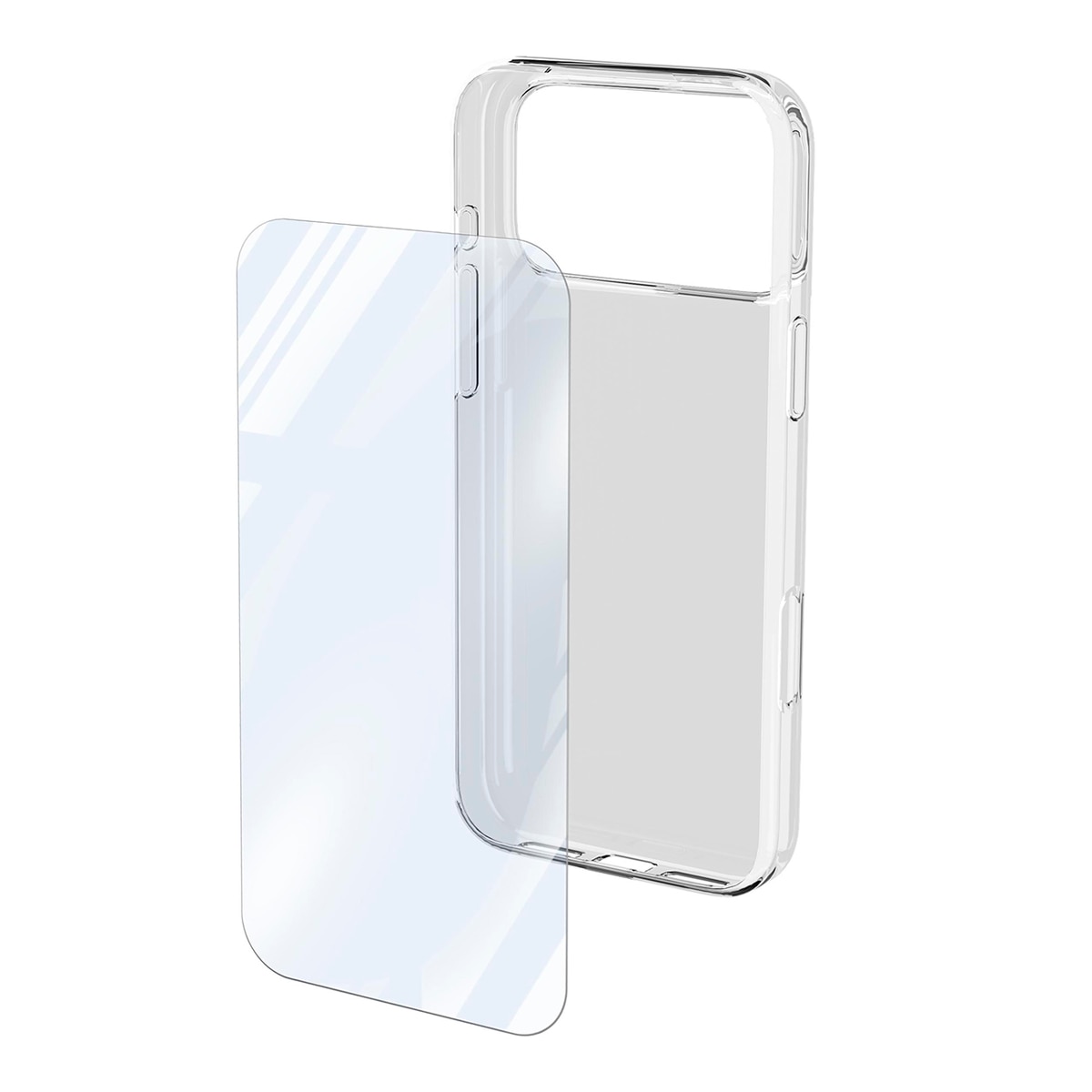 Kit: Funda + protector de pantalla para iPhone 17 Pro Max Transparente-1