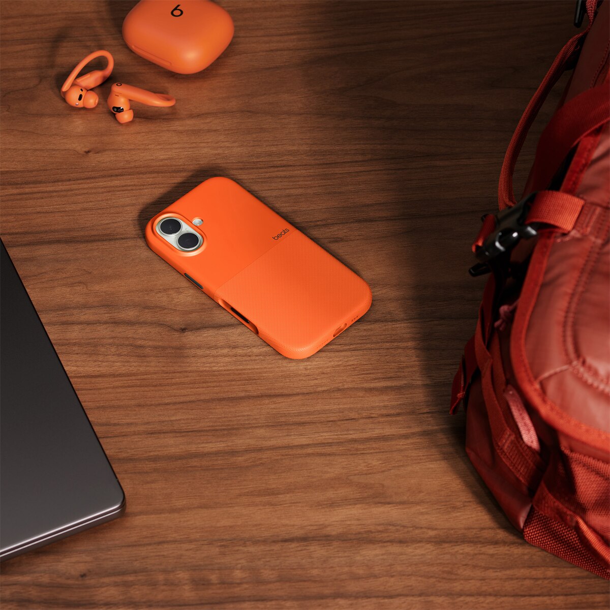 Funda Apple Rugged de Beats con MagSafe y Control de Cámara para iPhone 17 - Naranja sierra Naranja sierra-2