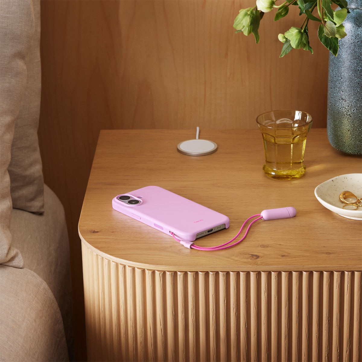Funda Apple Kickstand de Beats Rosa cuarzo con MagSafe y Control de Cámara para iPhone 17 Rosa cuarzo-2