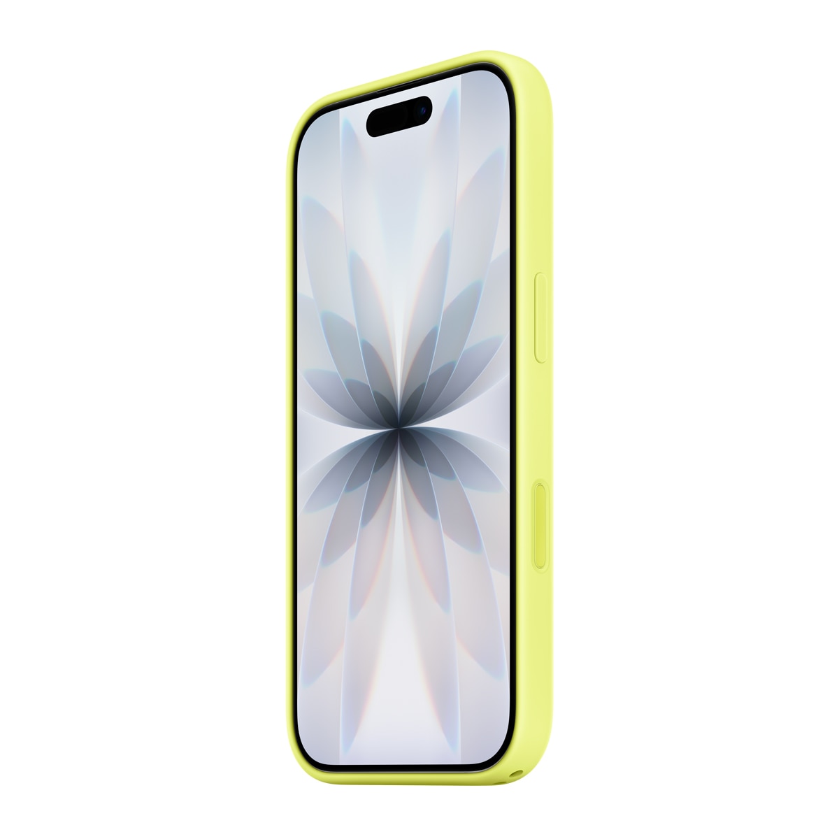 Funda de silicona Apple Amarillo neón con MagSafe para iPhone 17 Amarillo neón-2