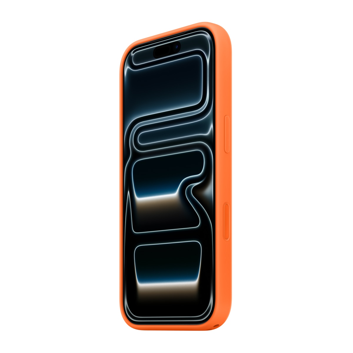 Capa de Silicone Apple com MagSafe para iPhone 17 Pro - Laranja Laranja-2