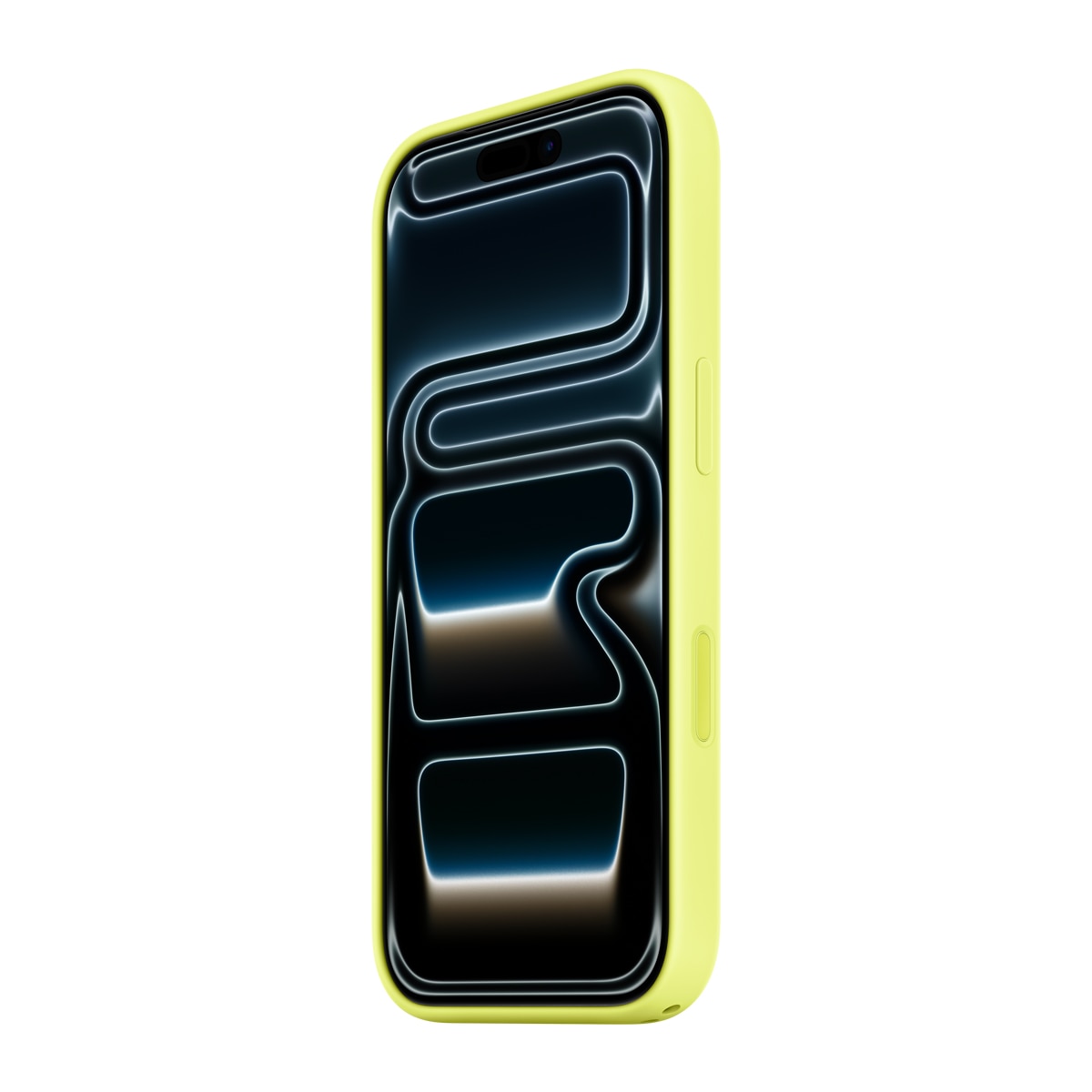 Capa de Silicone Apple com MagSafe para iPhone 17 Pro - Amarelo Amarelo-néon-2
