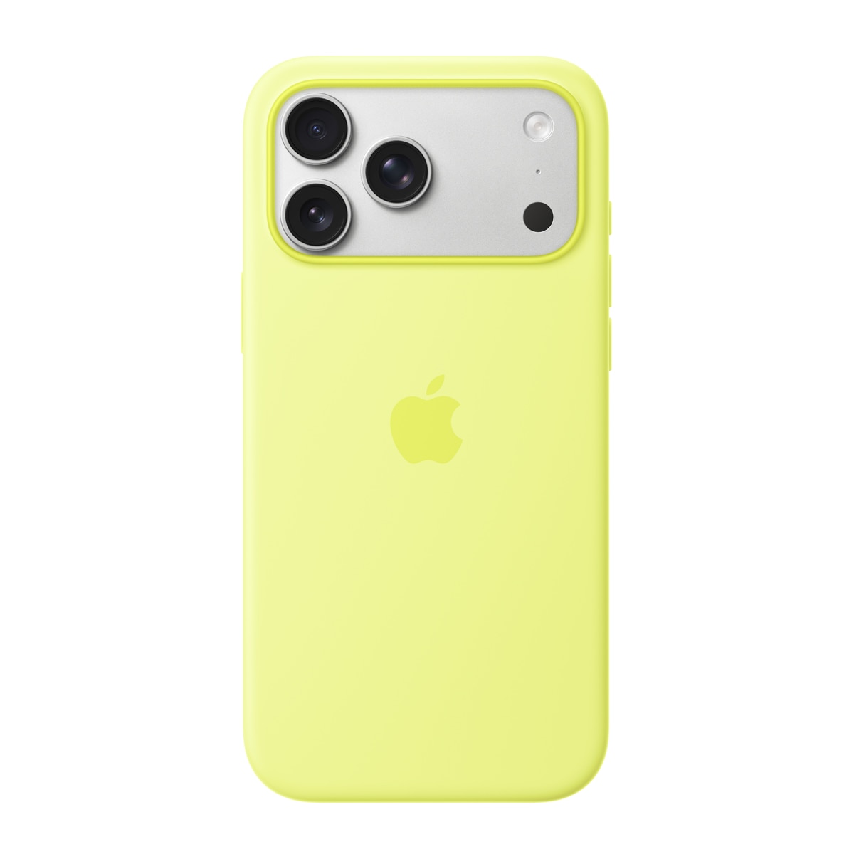 Imagen 0 de Funda de silicona Apple Amarillo neón con MagSafe para iPhone 17 Pro Max