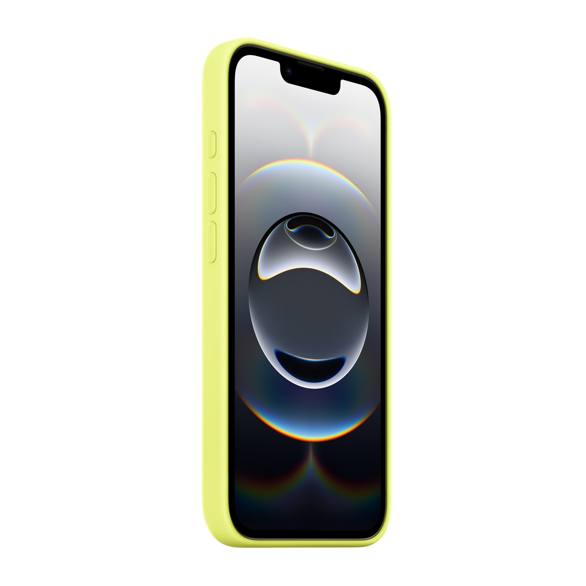 Funda de silicona Apple Amarillo neón para iPhone 16e - Amarillo neón Amarillo neón-2