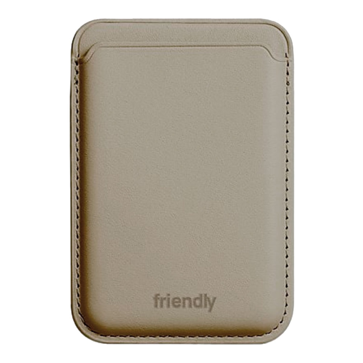Imagen 0 de Tarjetero para smartphones Friendly License FRTAR007 Wallet Magsafe Beige+Anillo Magnético