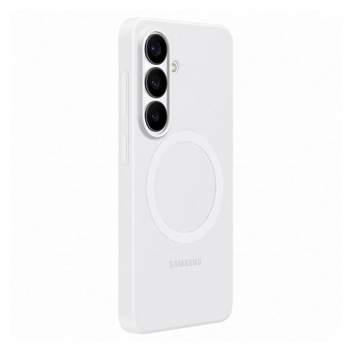 Funda silicona magnética blanca para Samsung Galaxy S26 Blanco-2