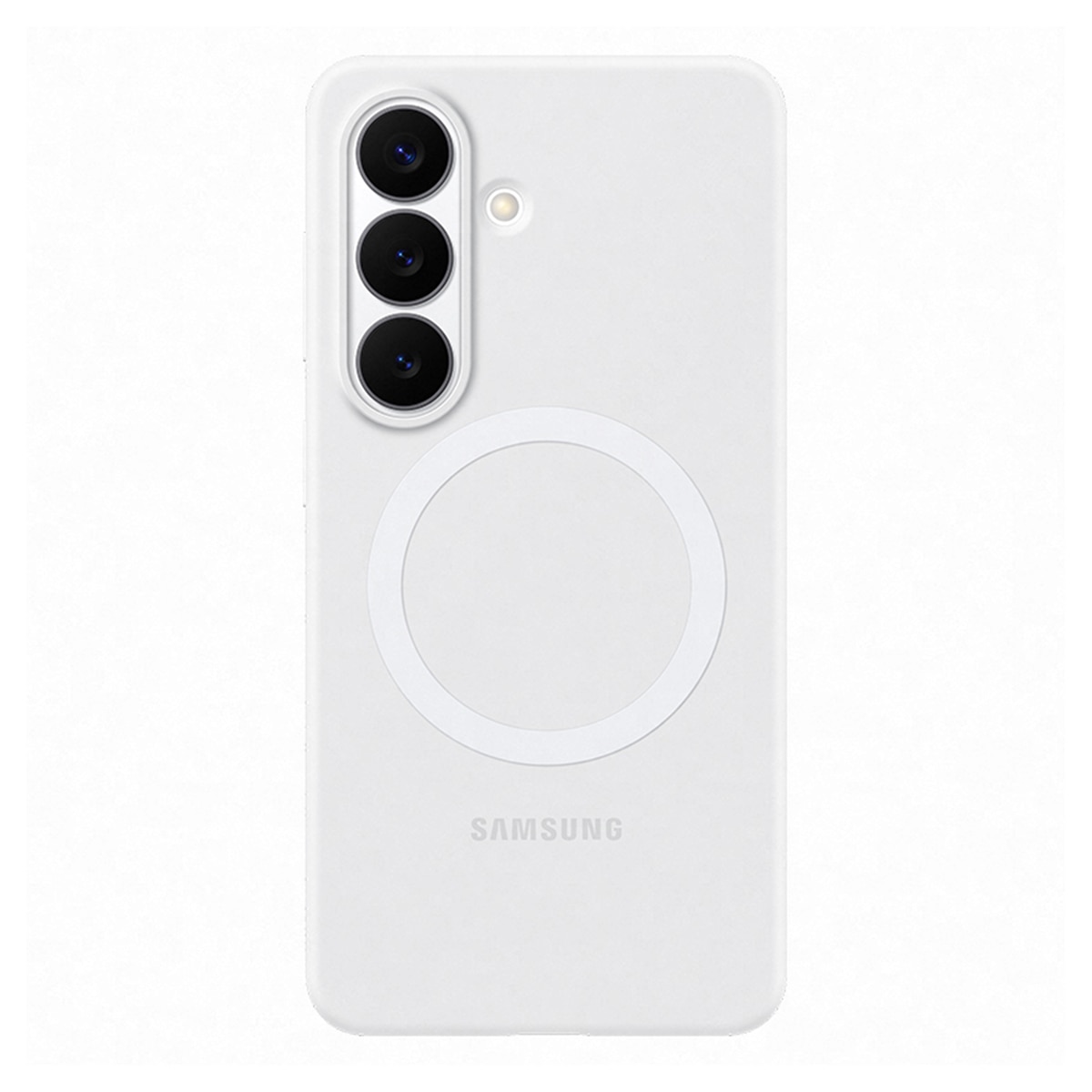 Imagen 0 de Funda silicona magnética blanca para Samsung Galaxy S26+