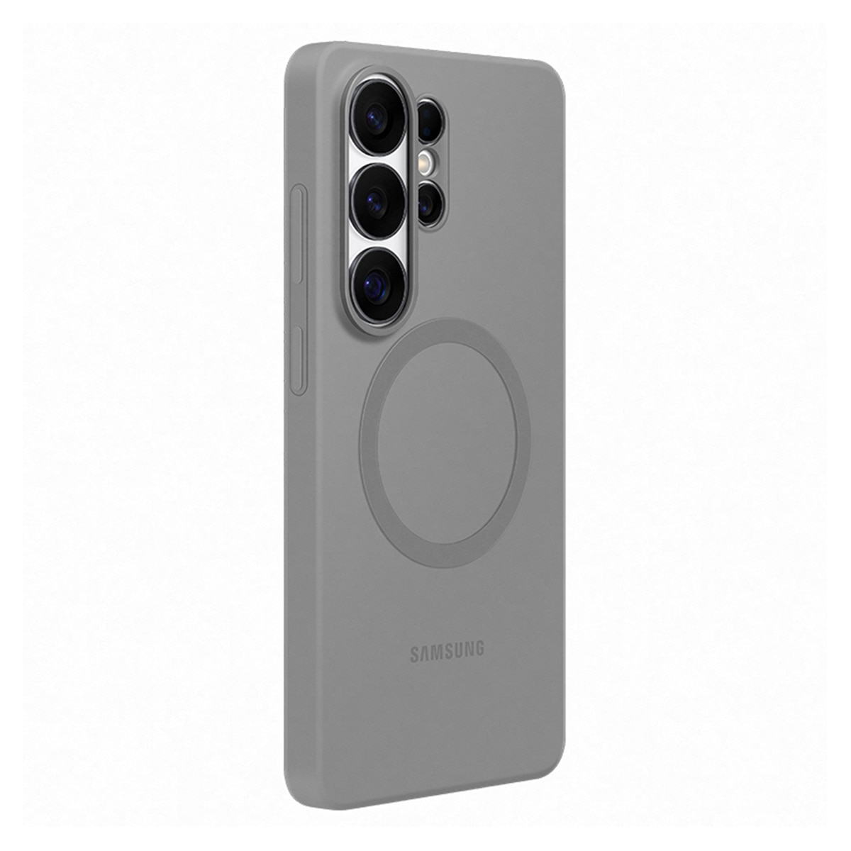Funda silicona magnética gris para Samsung Galaxy S26 Ultra Gris-2