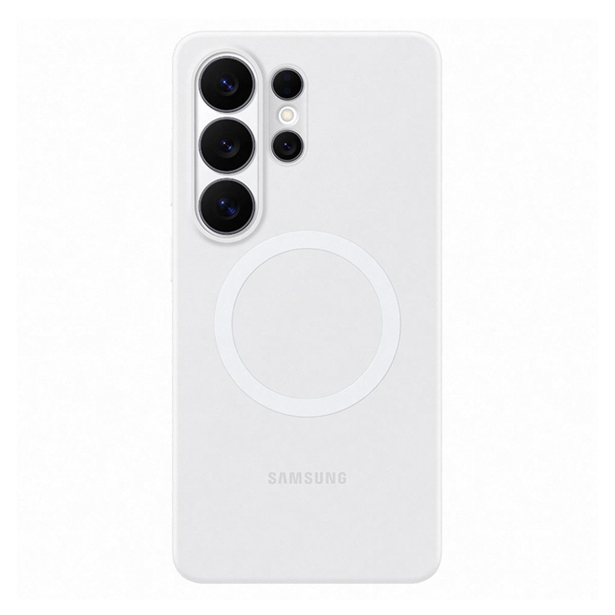 Funda silicona magnética blanca para Samsung Galaxy S26 Ultra Blanco-1
