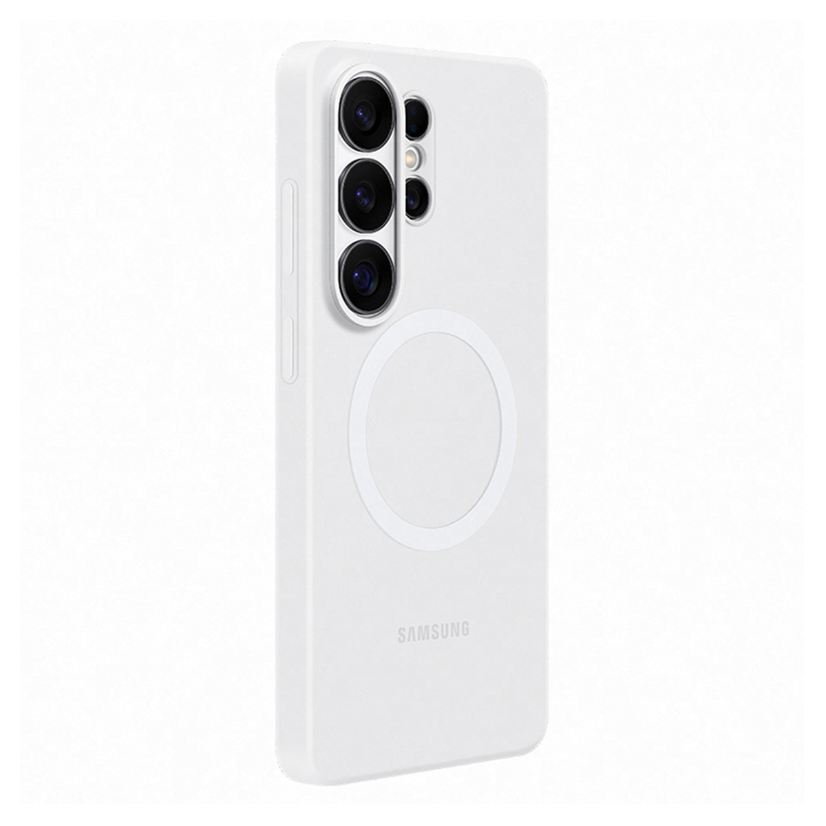 Funda silicona magnética blanca para Samsung Galaxy S26 Ultra Blanco-2