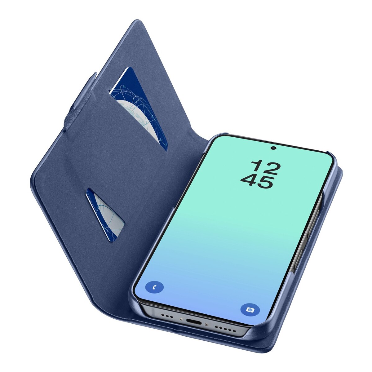Funda Cellularline Book 3 para Samsung Galaxy S26 azul Azul-4