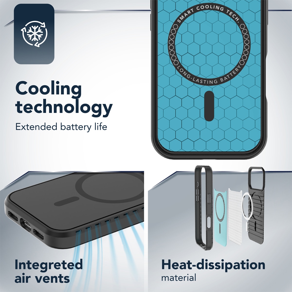 Funda Cellularline Icy Mag para iPhone 17 Pro negro Negro-5