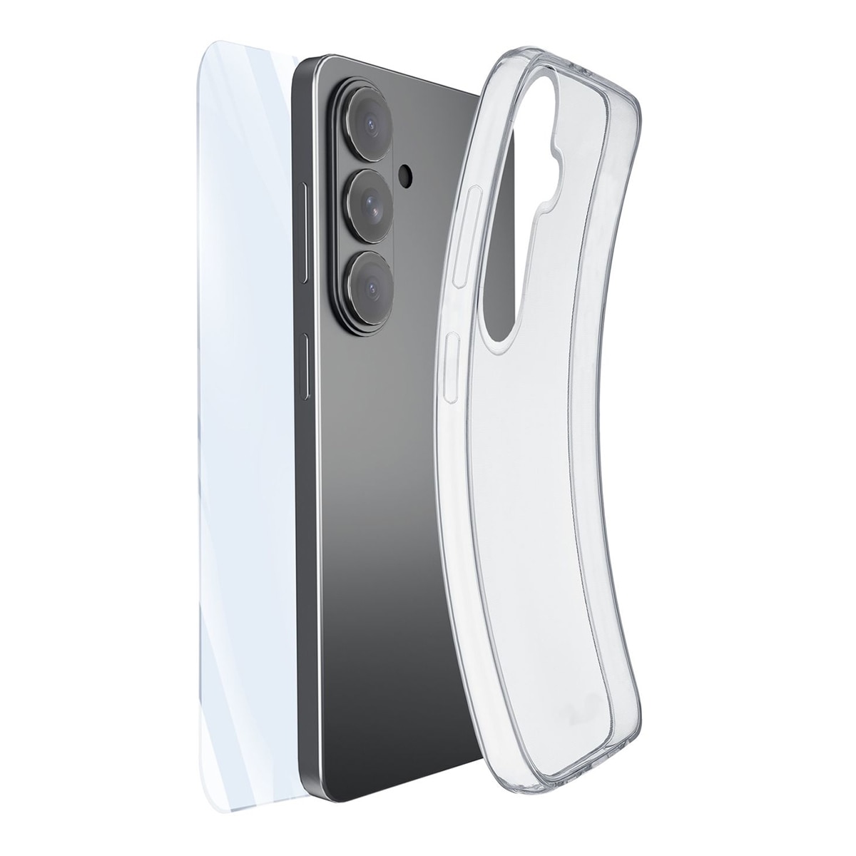 Kit de Funda Cellularline + protector de pantalla para Samsung Galaxy S26+ transparente Transparente-2