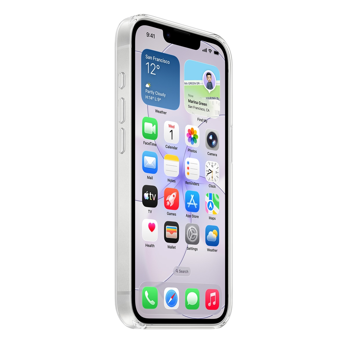 Funda transparente con MagSafe para iPhone 17e Transparente-3