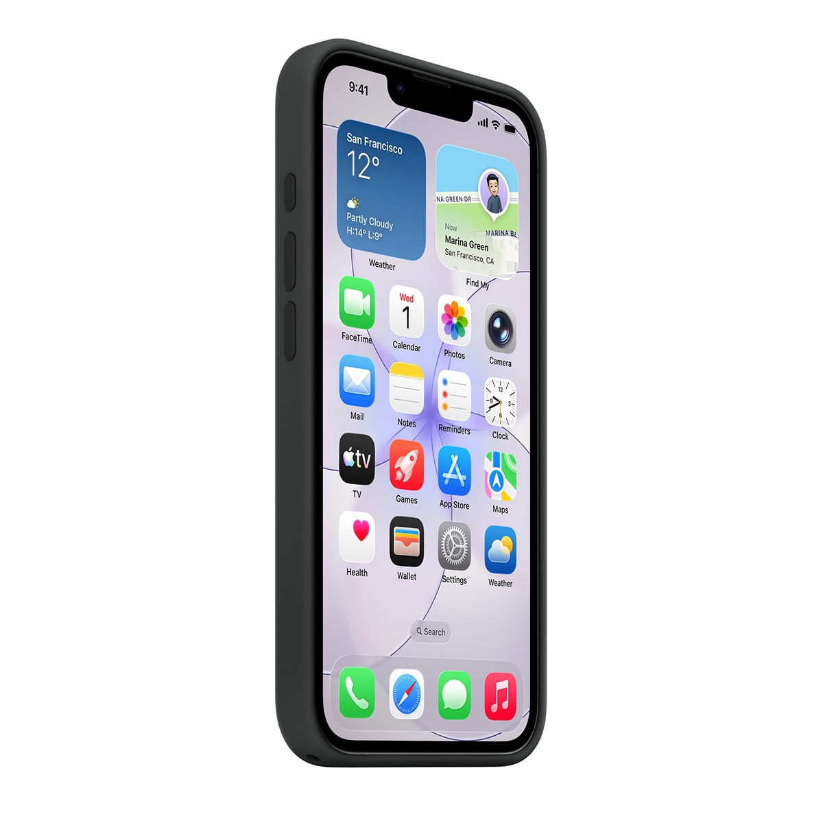 Funda de silicona con MagSafe para iPhone 17e Negro Negro-2
