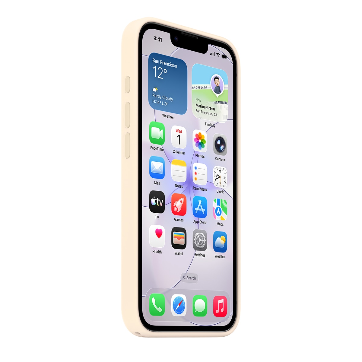 Funda de silicona con MagSafe para iPhone 17e Vainilla Vainilla-2