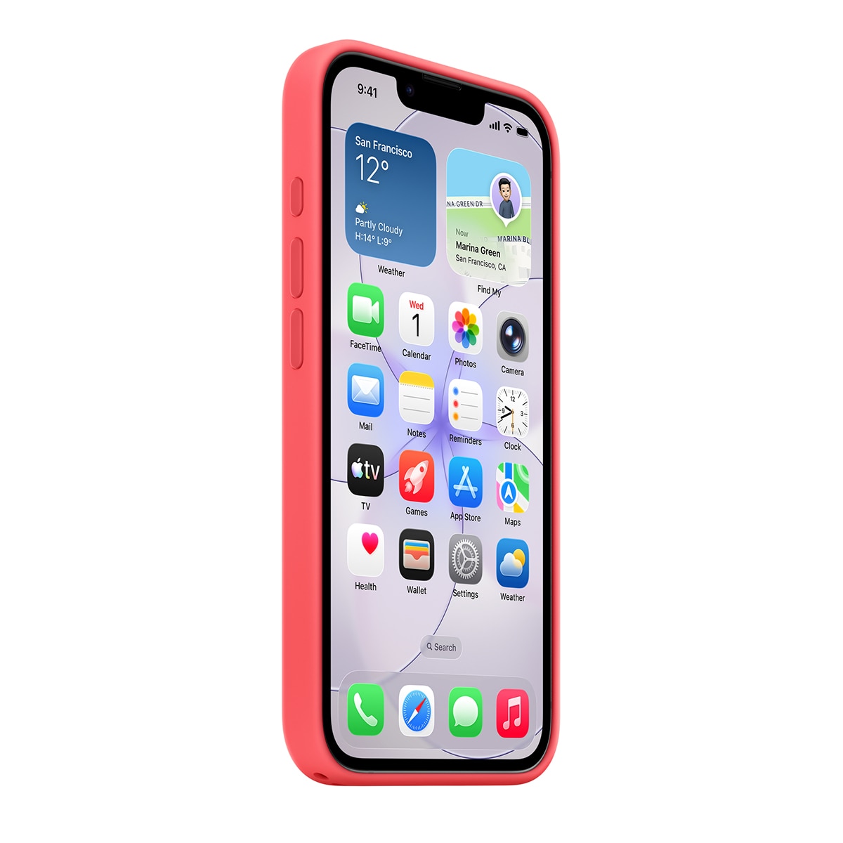Funda de silicona con MagSafe para iPhone 17e Guayaba intenso 2