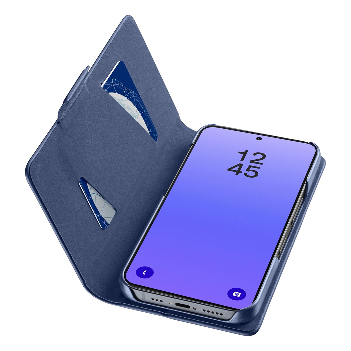 Funda Cellularline Book 3 azul para Samsung Galaxy A37 Azul-3