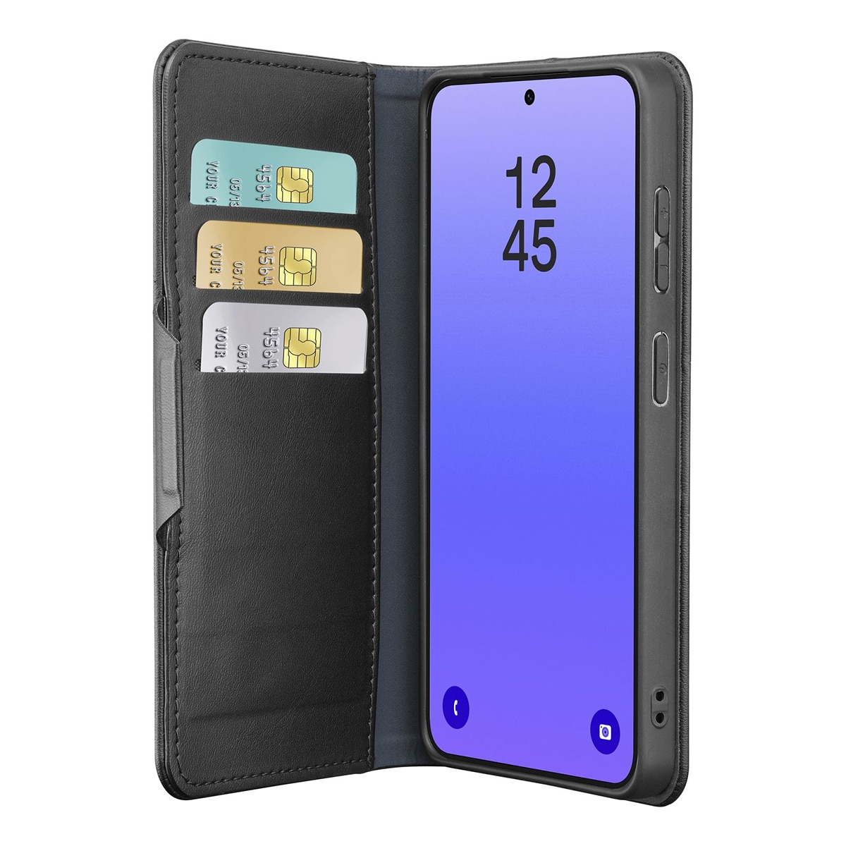 Funda Cellularline Book Agenda 2 negro para Samsung Galaxy A37 Negro-5