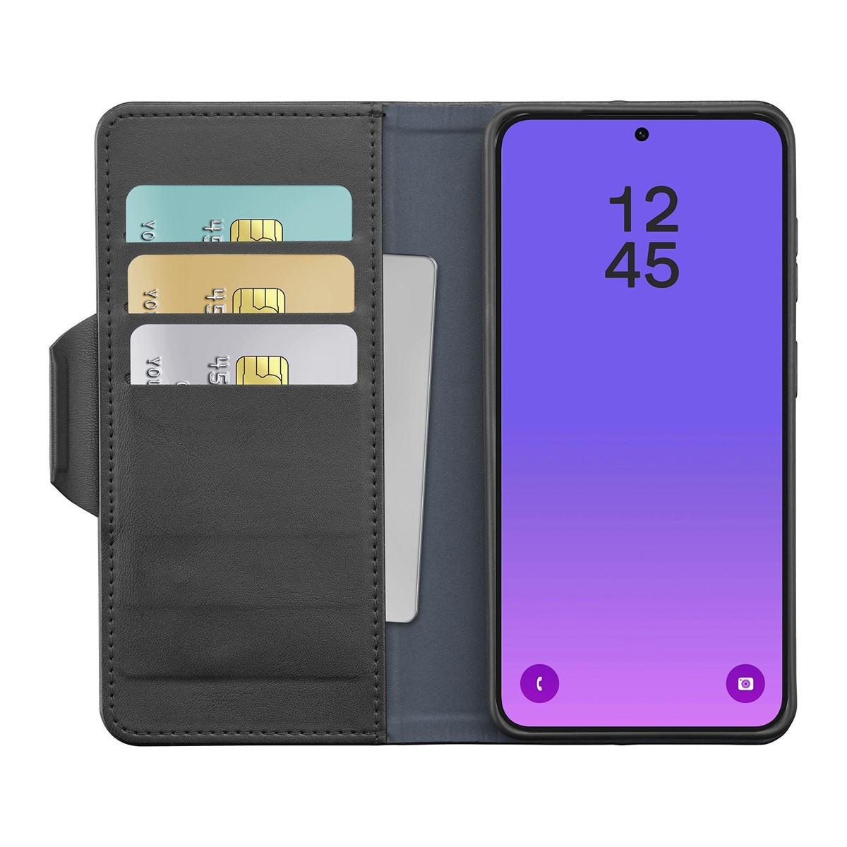 Funda Cellularline Book Agenda 2 negro para Samsung Galaxy A57 Negro-3