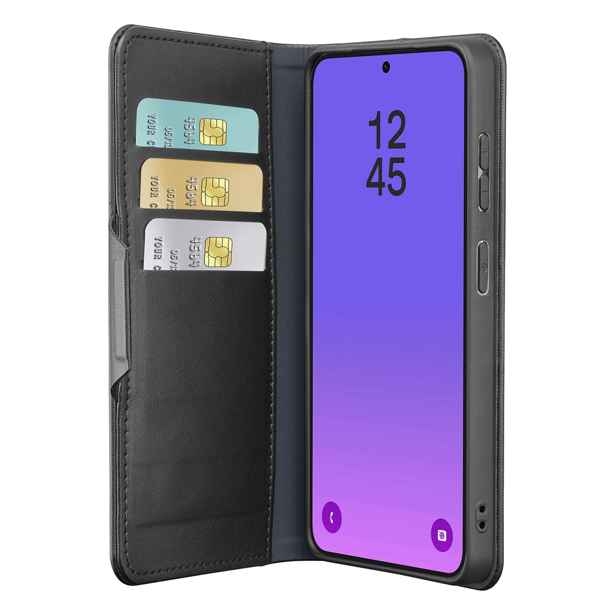 Funda Cellularline Book Agenda 2 negro para Samsung Galaxy A57 Negro-5