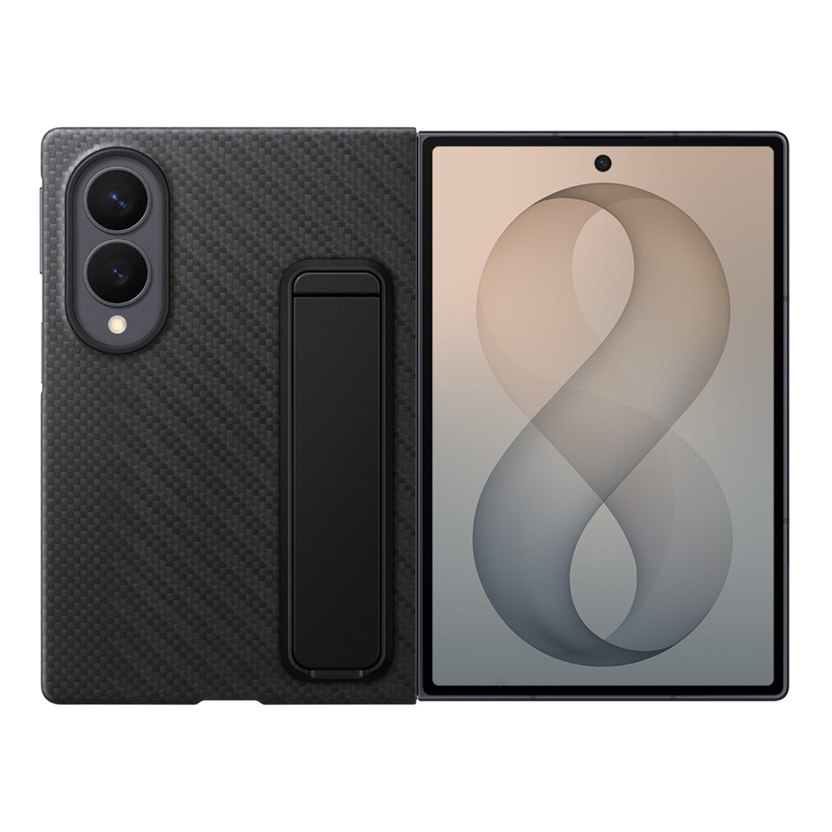 Samsung - Carcasa Samsung Carbon Standing para Galaxy Z Fold8.