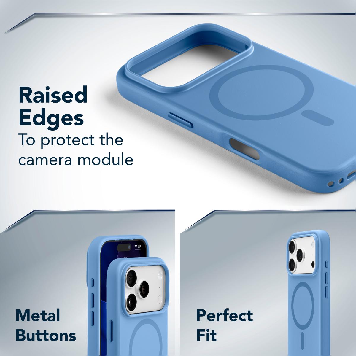 Funda Cellularline Aura Mag para iPhone 18 Pro Max - Azul Azul-3