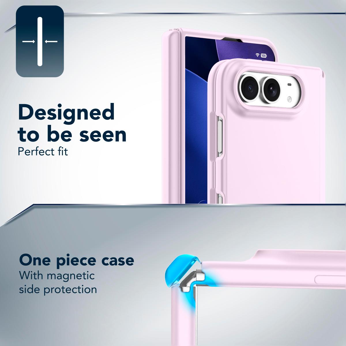 Funda Cellularline Sensation Mag iPhone Duo - Rosa Rosa-4