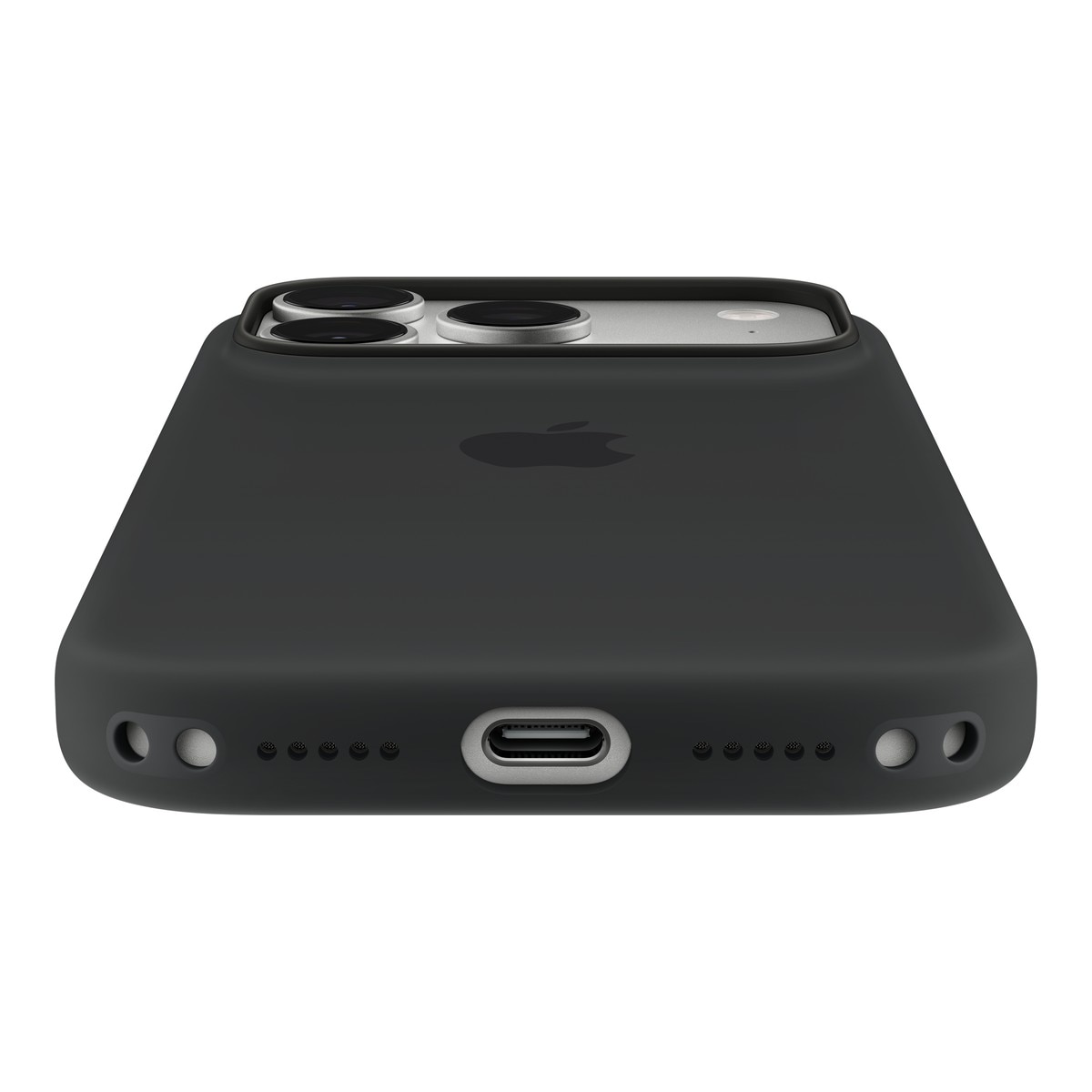 Funda de silicona Apple con MagSafe para el iPhone 18 Pro - Negro eclipse Negro eclipse-2