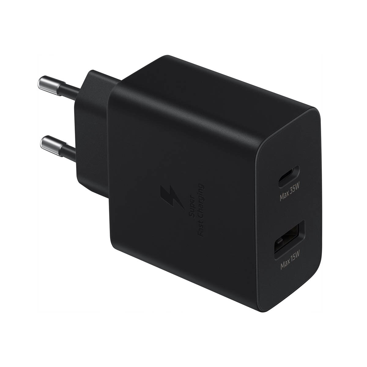 Cargador de red USB dual Samsung negro Negro-1