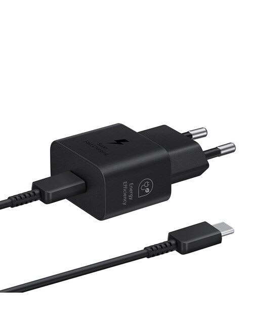 Carregador de 25 W com Cabo - Preto Preto-2