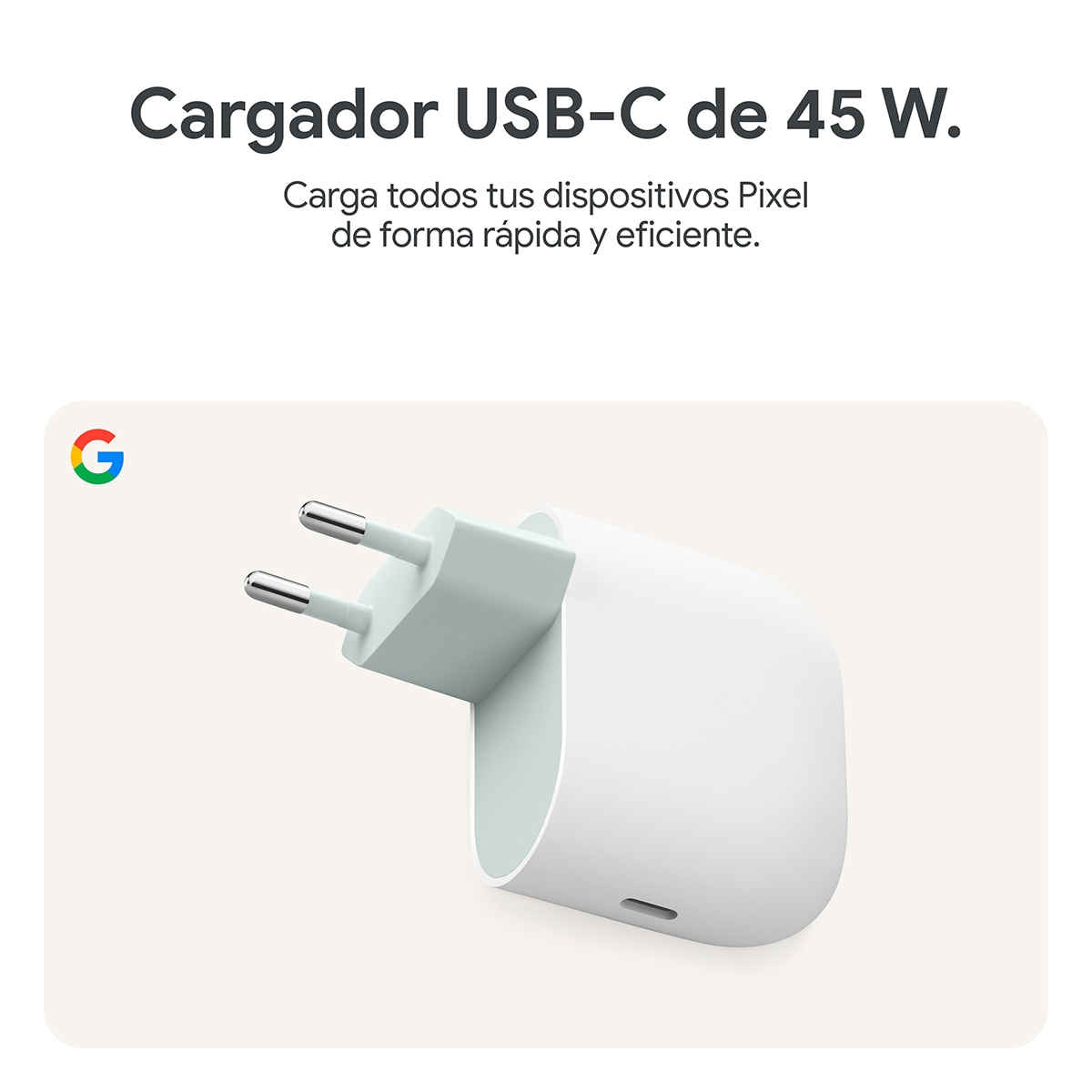 Cargador Google USB-C 45W - Blanco Blanco-4