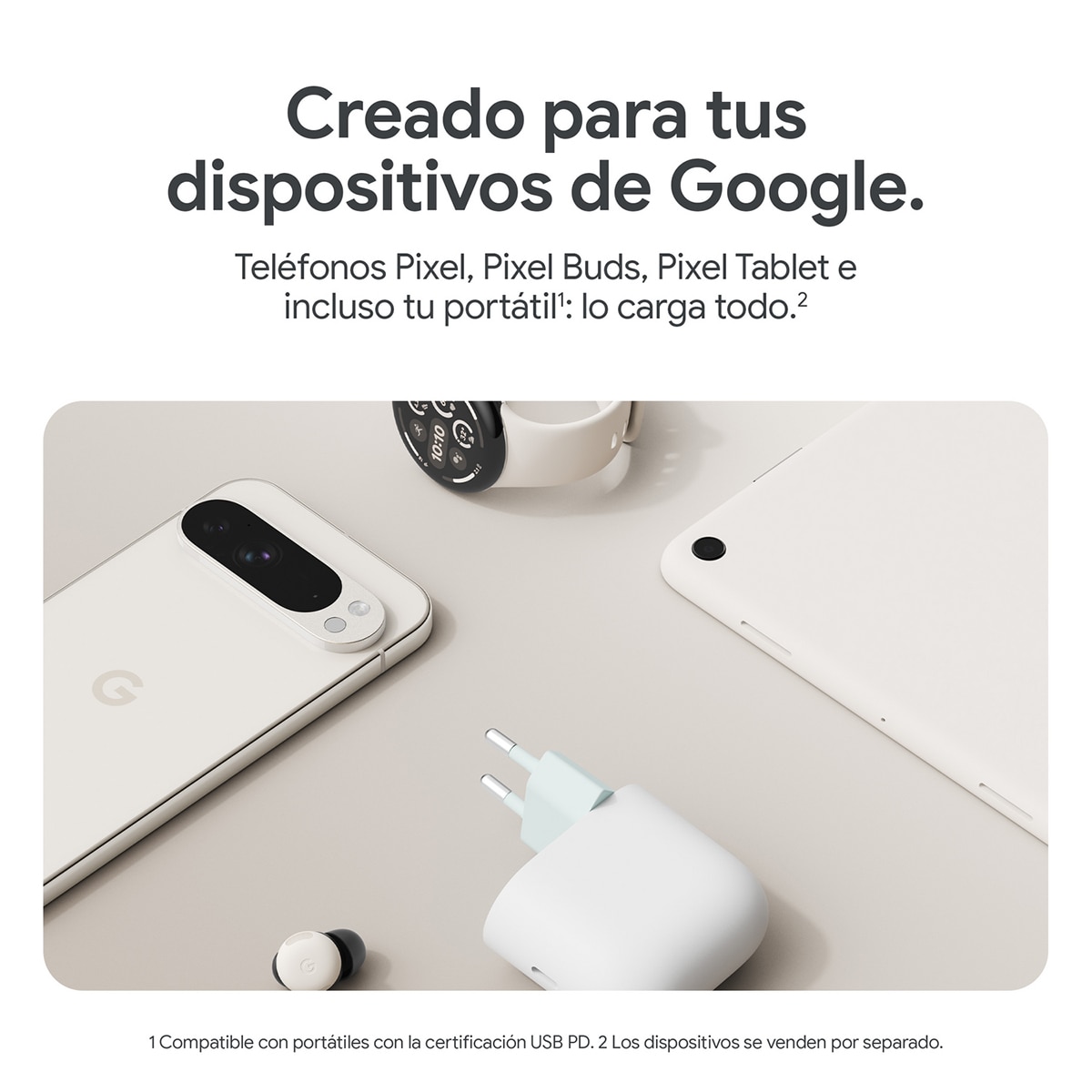 Cargador Google USB-C 45W - Blanco Blanco-5
