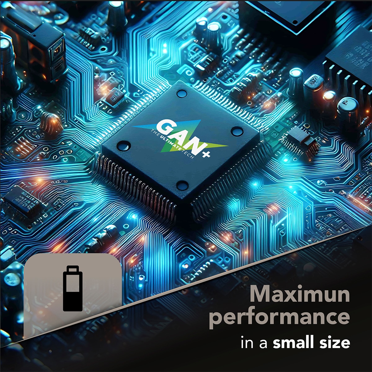 Cargador de red Cellular Line GaN 150W con 4 puertos Negro-3