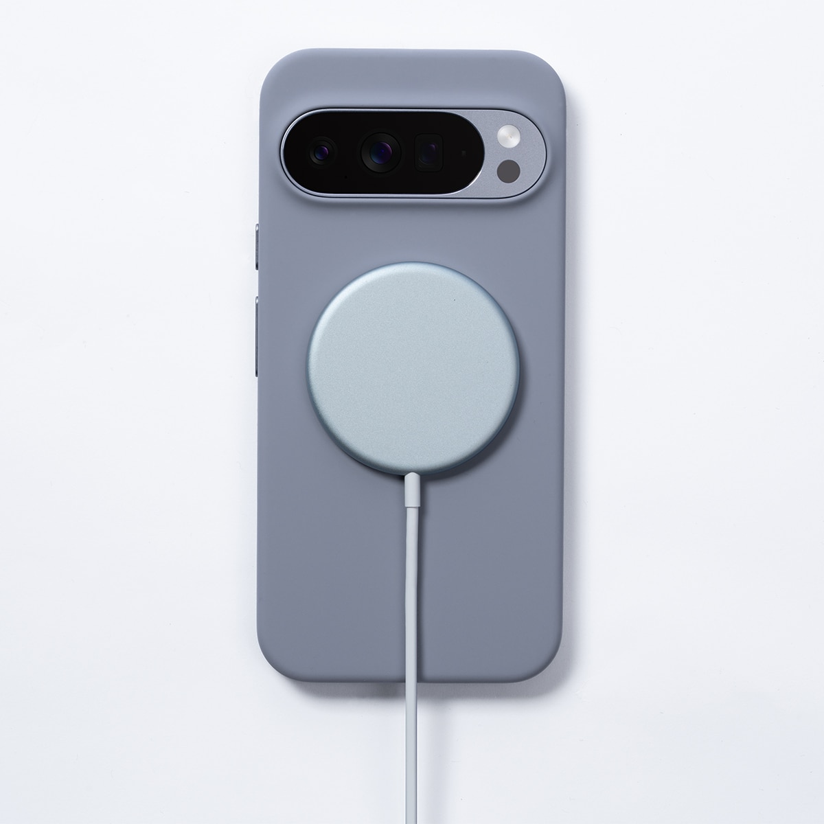 Cargador inalámbrico Google Pixelsnap, gris claro Gris claro-4