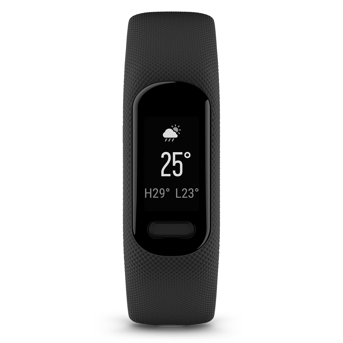 Pulsera de actividad Garmin Vívosmart 5 negra con banda de silicona negra, talla S/M Negro-2