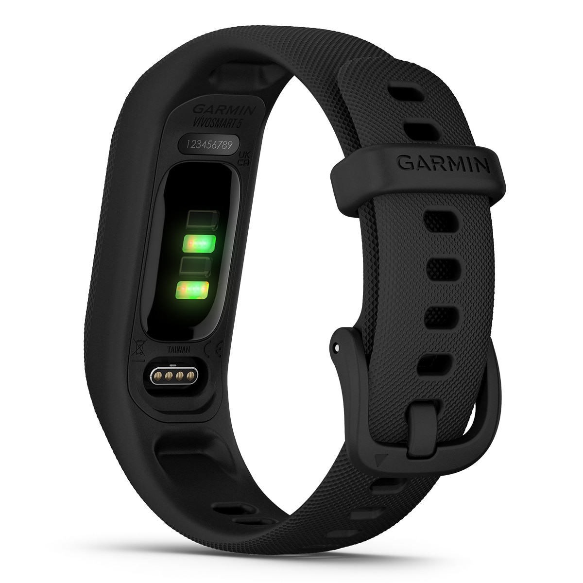 Pulsera de actividad Garmin Vívosmart 5 negra con banda de silicona negra, talla S/M Negro-4
