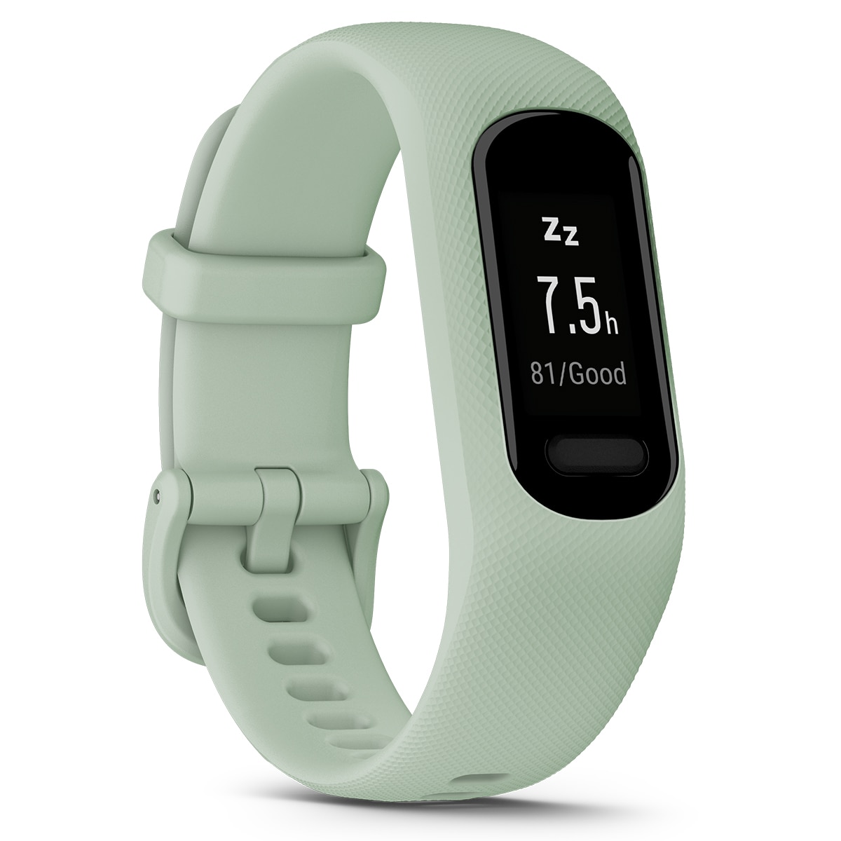 Pulsera de actividad Garmin Vívosmart 5 negra con banda de silicona verde menta, talla S/M Verde menta-1