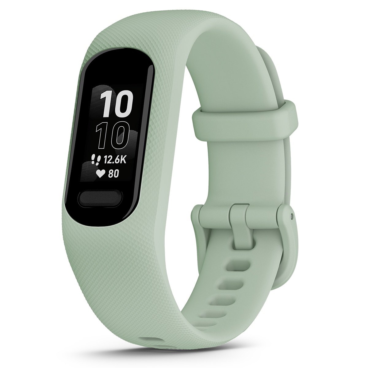 Pulsera de actividad Garmin Vívosmart 5 negra con banda de silicona verde menta, talla S/M Verde menta-2