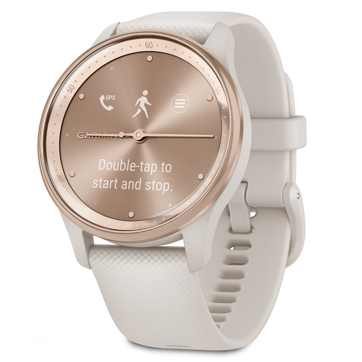 Garmin - Garmin Vívomove Trend Rose Gold Beige Smartwatch.