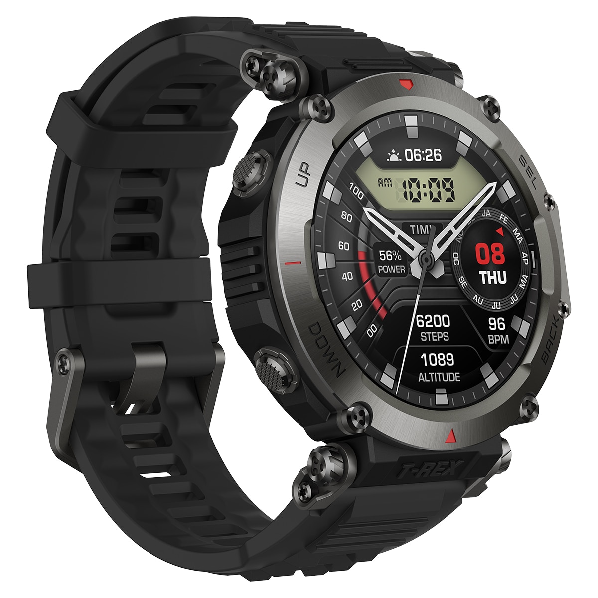 Amazfit - Amazfit T-Rex Ultra Abyss Black Smartwatch.