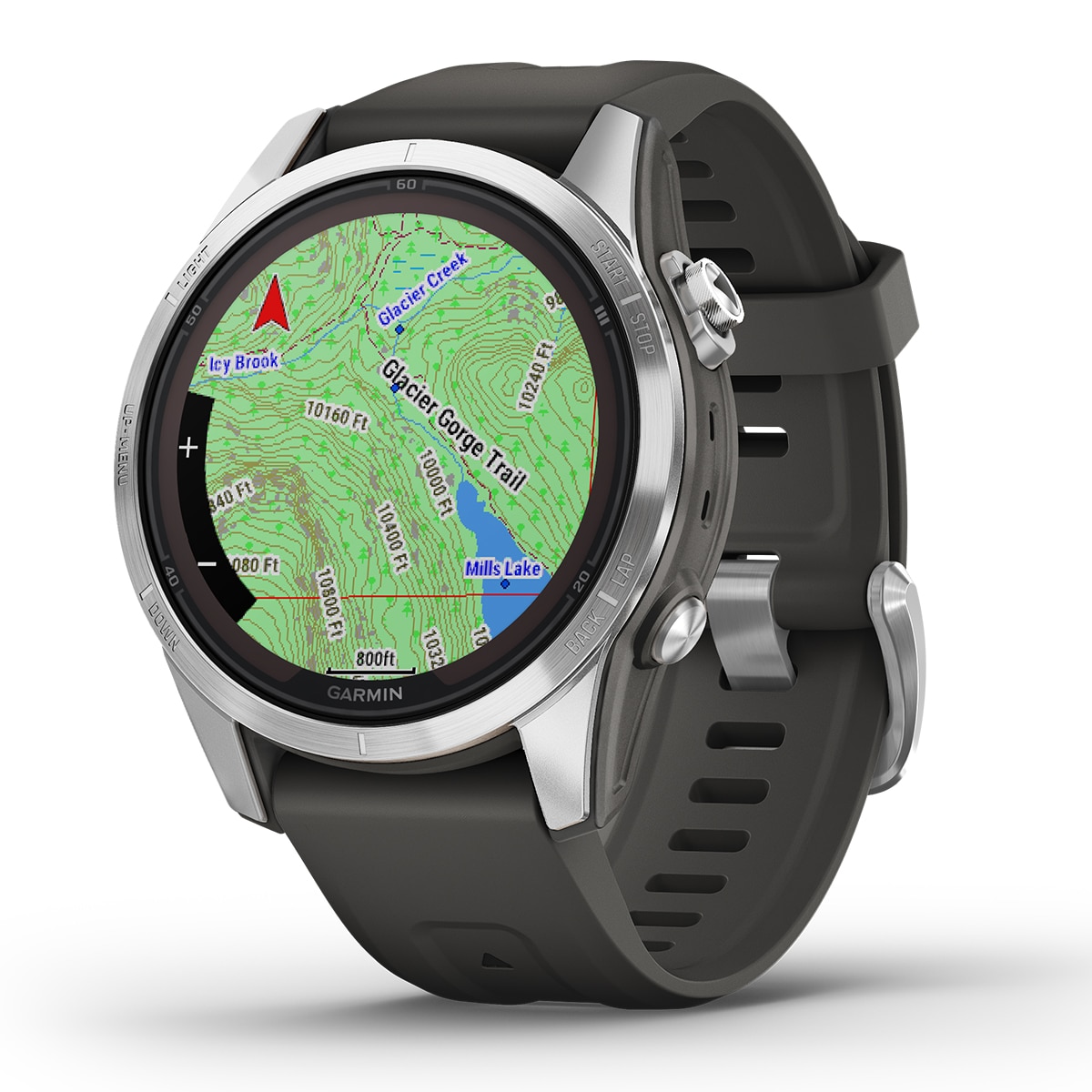 Garmin Fenix 7S Pro Solar 42 mm Plata Smartwatch Plata / Gris-4