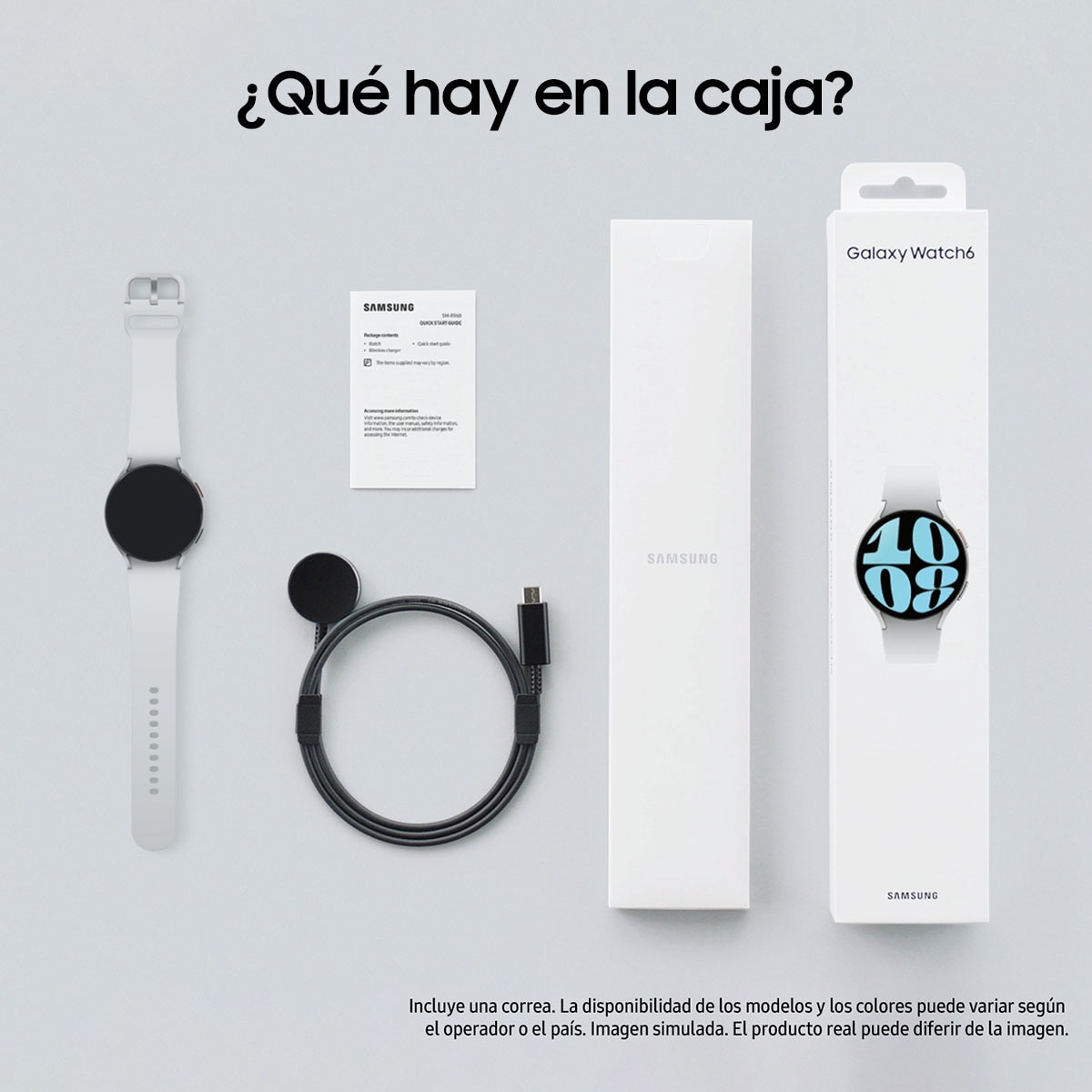 Samsung Galaxy Watch6 44mm Plata Bluetooth Smartwatch Plata-5