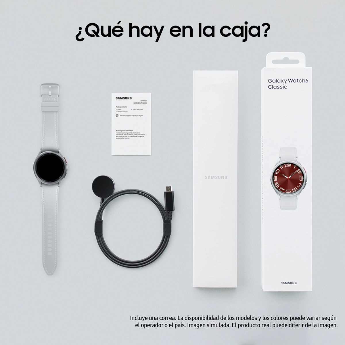 Samsung Galaxy Watch6 Classic 43mm Plata Bluetooth Smartwatch Plata-5