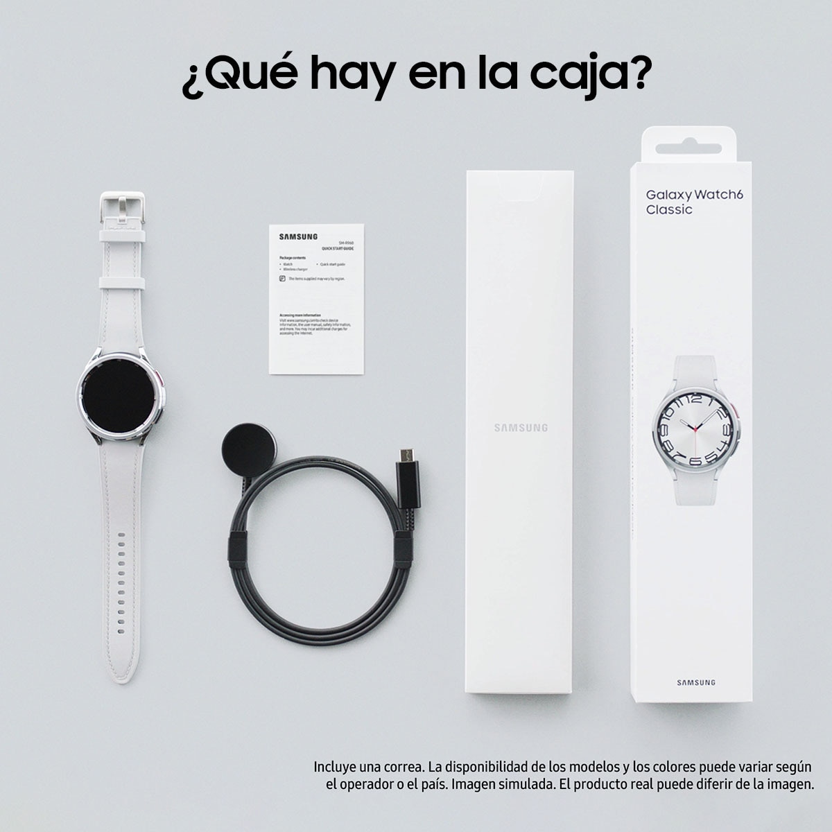 Samsung Galaxy Watch6 Classic 47mm Plata Bluetooth Smartwatch Plata-5