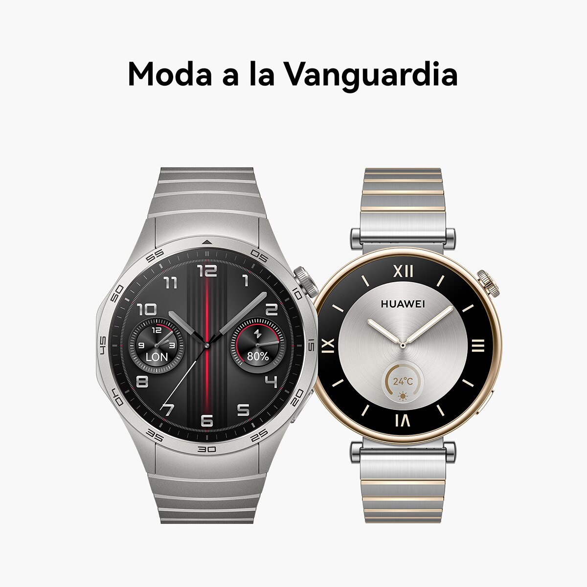 Huawei Watch GT4 46mm Elite acero Smartwatch Acero-3