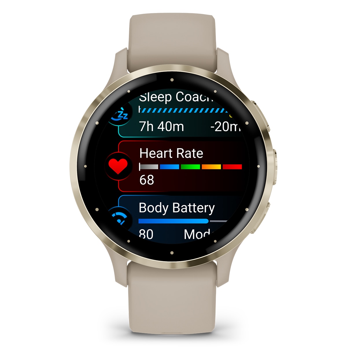 Garmin Venu 3S marrón claro (41mm) Smartwatch Marrón claro-2