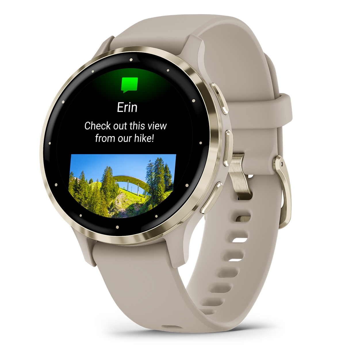 Garmin Venu 3S marrón claro (41mm) Smartwatch Marrón claro-3