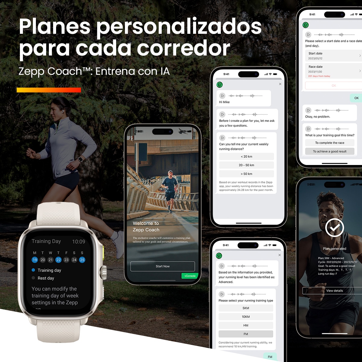 Amazfit Cheetah Square Smartwatch Gris cálido-9