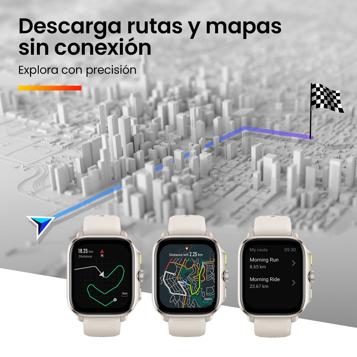 Amazfit Cheetah Square Smartwatch Gris cálido-11